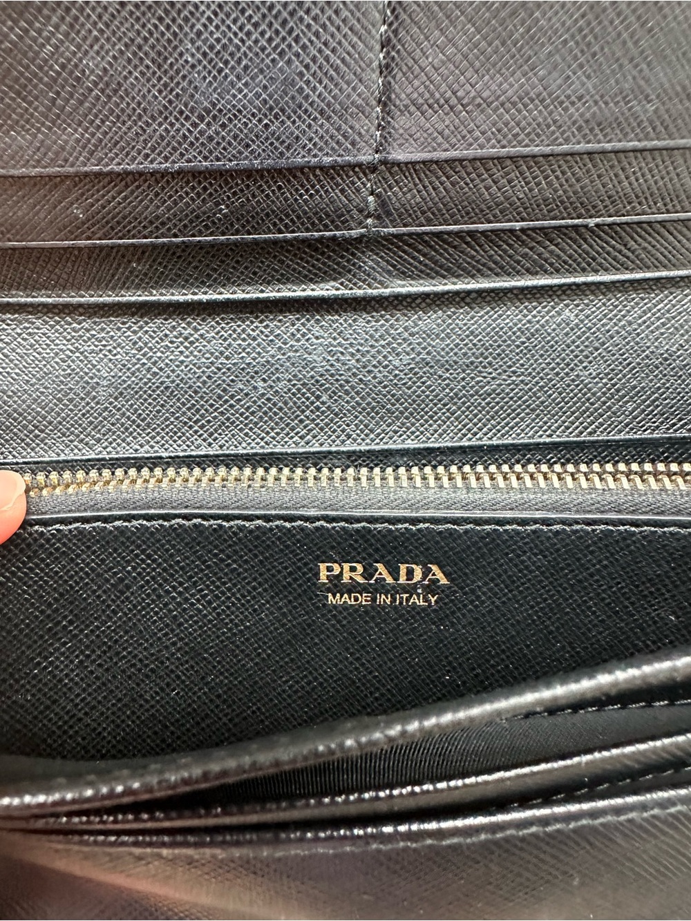 Authentic Prada Black Saffiano Leather Continental Wallet - Picture 4 of 6